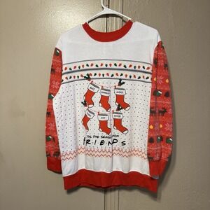 FRIENDS L Christmas Holiday Stockings Ugly Christmas Sweater 2000s Core